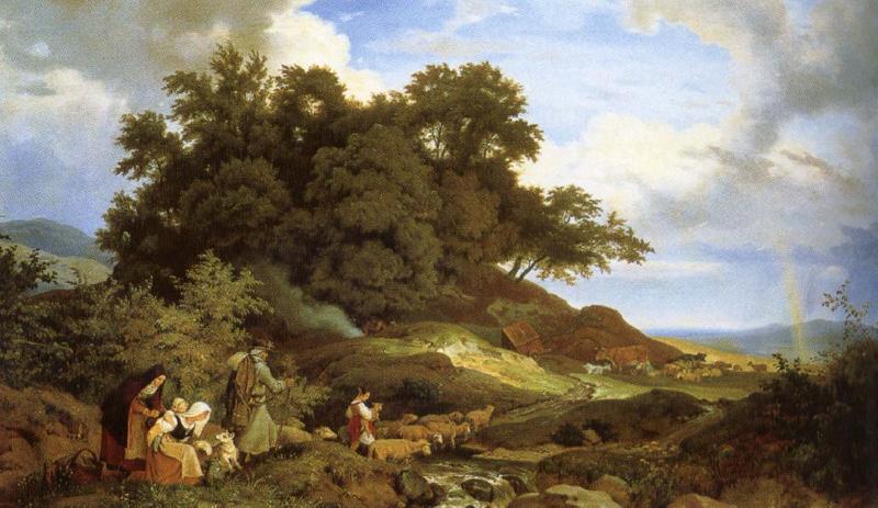 ralph vaughan willams a bohemian landscape with shepherds oil painting image